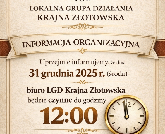 Informacja organizacyjna